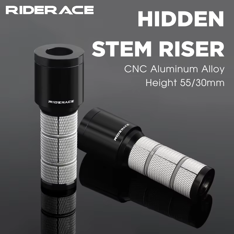 Stem Extender Tube - ตัวต่อเพิ่มความสูงก้านจักรยาน อะแดปเตอร์ต่อขยายก้านโช้คทำจากอะลูมิเนียมอัลลอย สำหรับจักรยานเสือภูเขาและจักรยานถนน ชิ้นส่วนต่อขยายก้านจักรยานที่ทนทาน