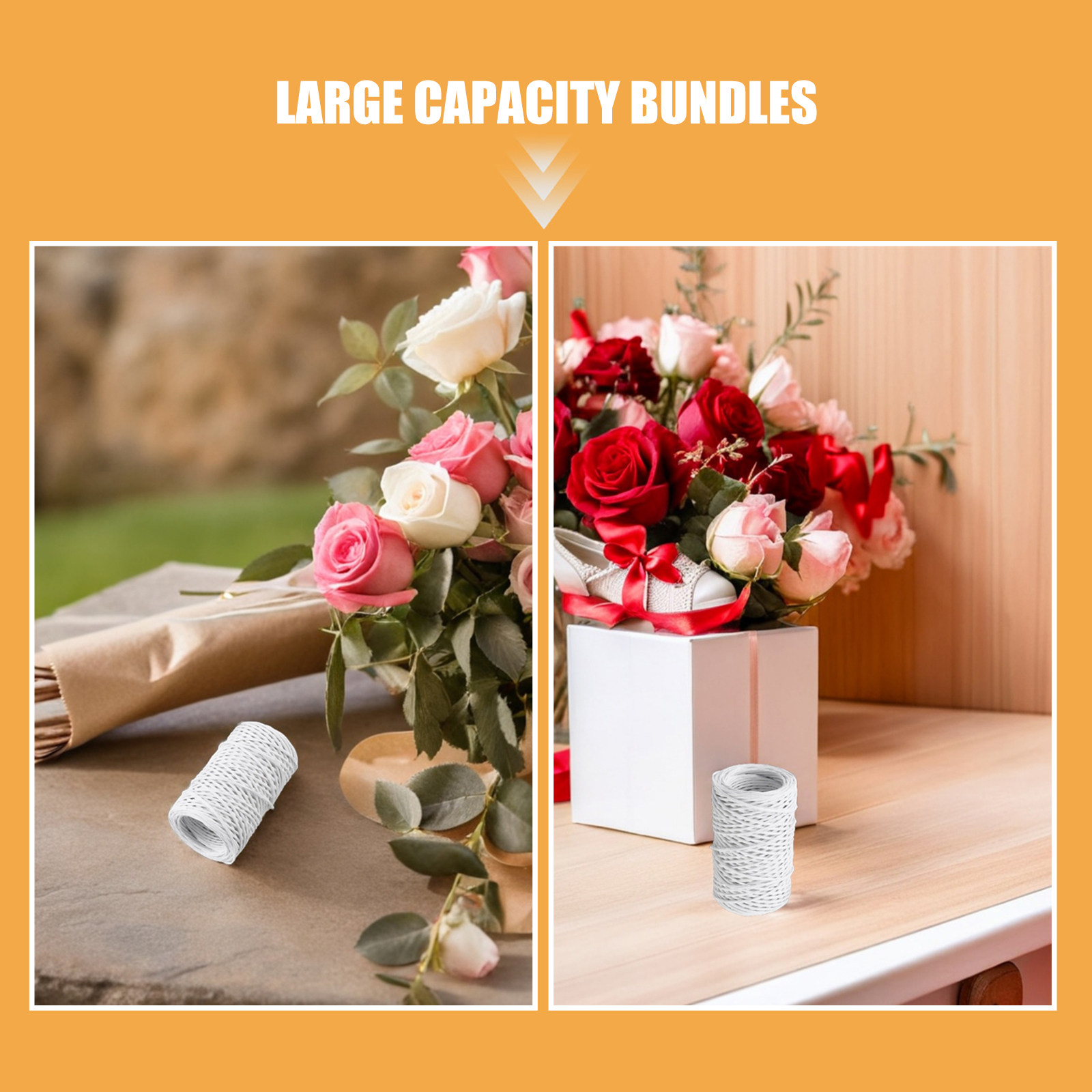 ลวดดอกไม้หุ้มกระดาษ 2 ม้วน สำห - Wire Stem Florist บทวิจารณ์และราคา