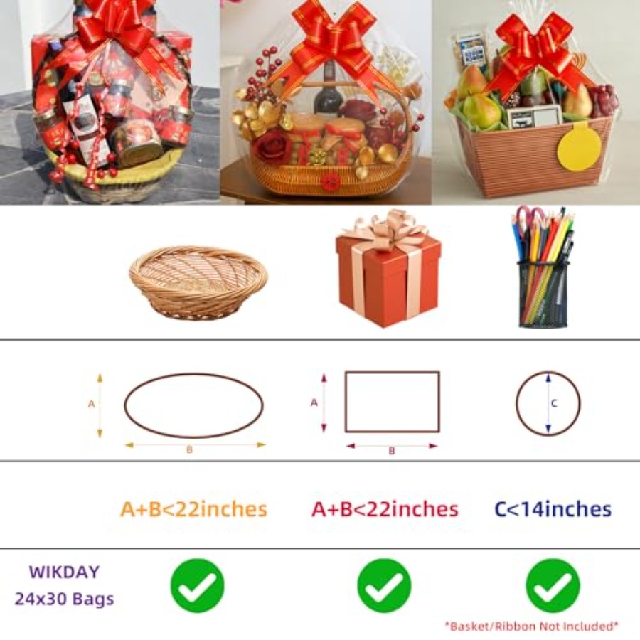 ถุงห่อของขวัญแบบหดได้ 10 ชิ้น  - Cellophane Wrap Clear บทวิจารณ์และราคา