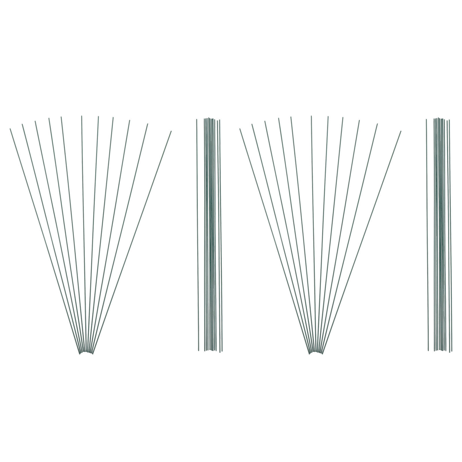 180 ชิ้น ลวดจัดดอกไม้สีเขียว ย - Wire Stem Florist บทวิจารณ์และราคา